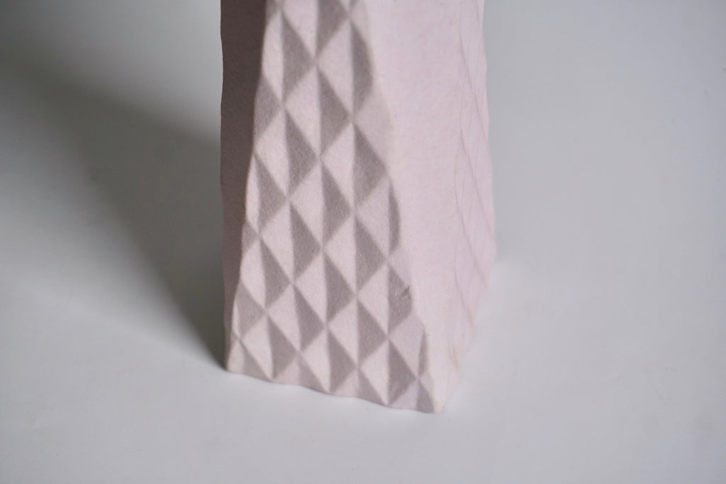 Handmade minimalist geometric vase | Eat & Sip handcrafted ceramics