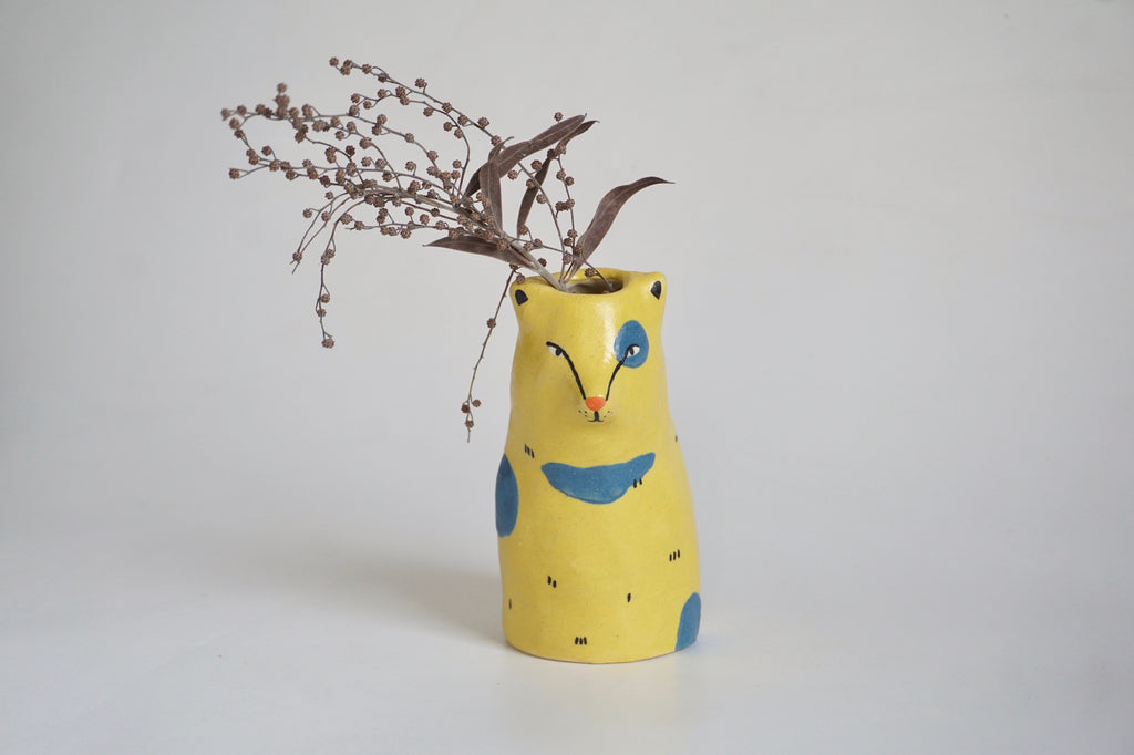 Handmade ceramic animal figurine vase Singapore | Neighborcraft