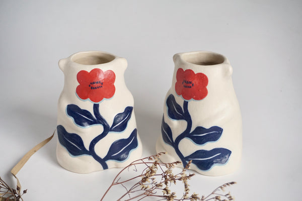 Handmade ceramic figurine vase | Neighborcraft Pottery Singapore