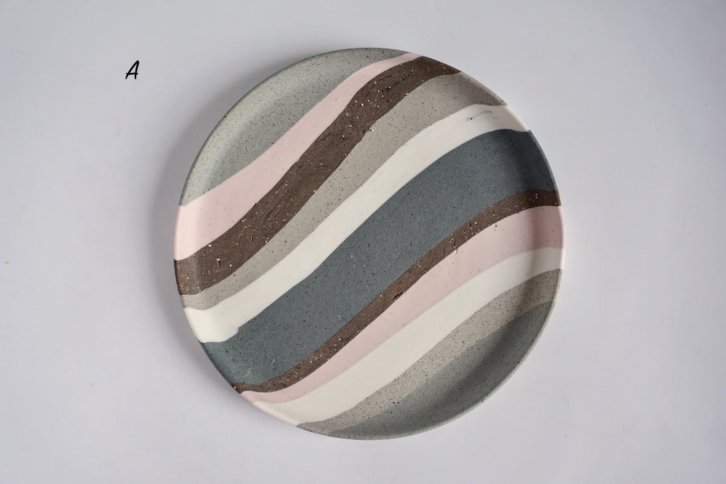 Handmade nerikomi dish Singapore - Eat & Sip Pottery
