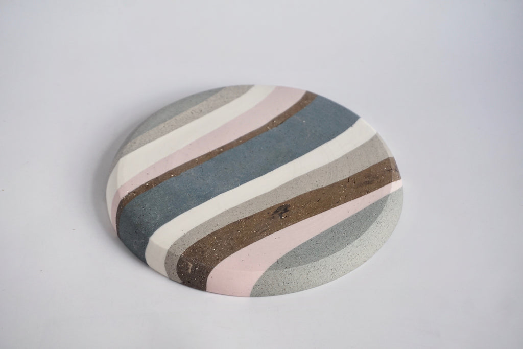 Handmade nerikomi dish Singapore - Eat & Sip Pottery