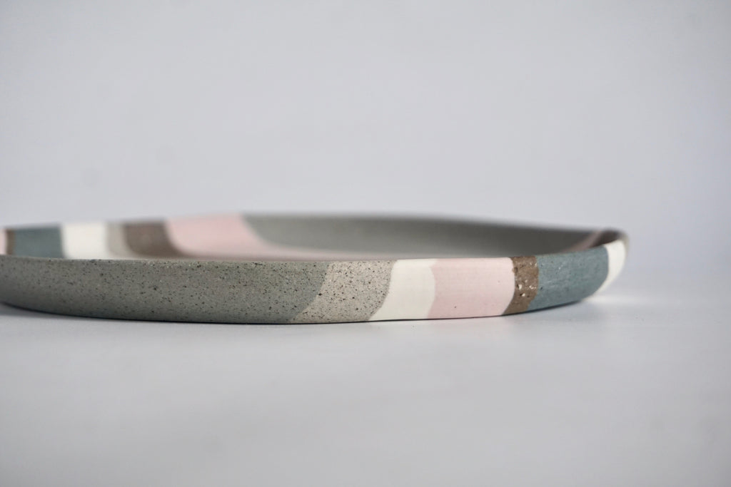 Handmade nerikomi dish Singapore - Eat & Sip Pottery