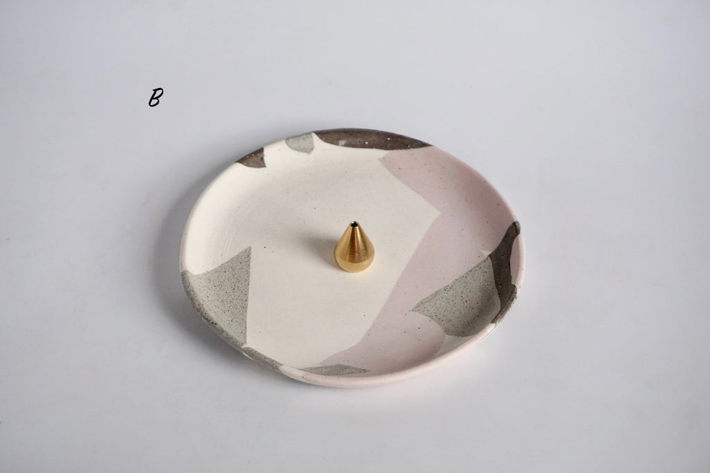 Handmade nerikomi dish Singapore - Eat & Sip Pottery