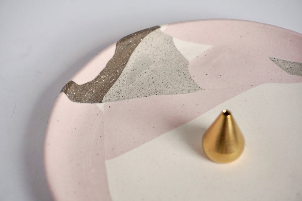 Handmade nerikomi dish Singapore - Eat & Sip Pottery