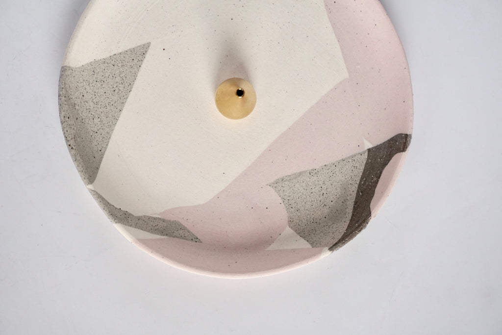 Handmade nerikomi dish Singapore - Eat & Sip Pottery