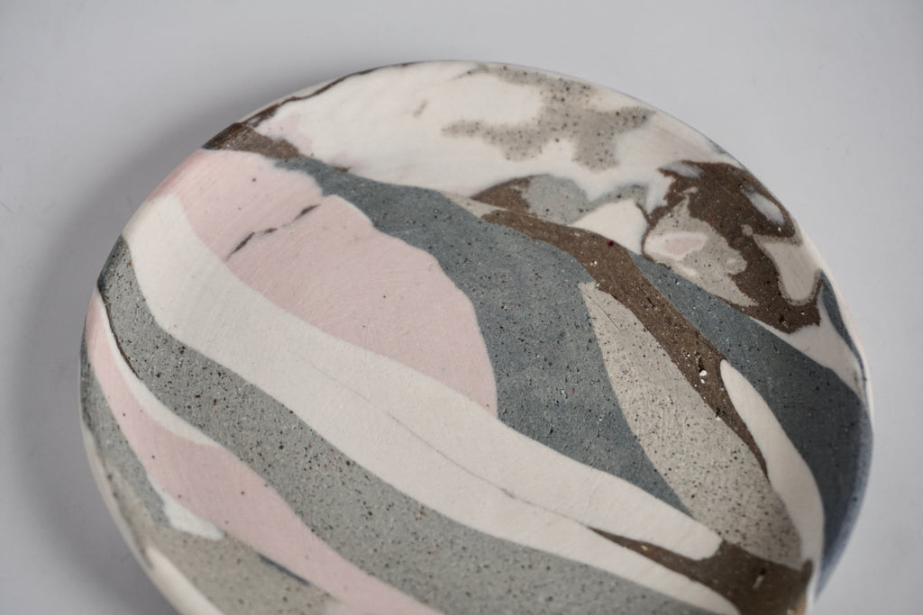 Handmade nerikomi dish Singapore - Eat & Sip Pottery