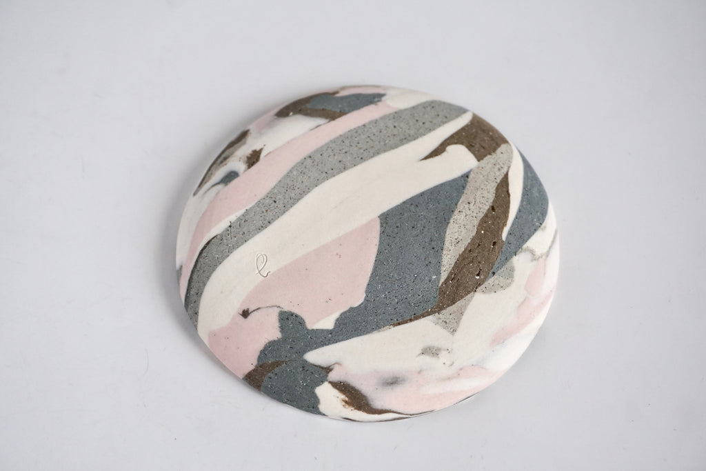 Handmade nerikomi dish Singapore - Eat & Sip Pottery