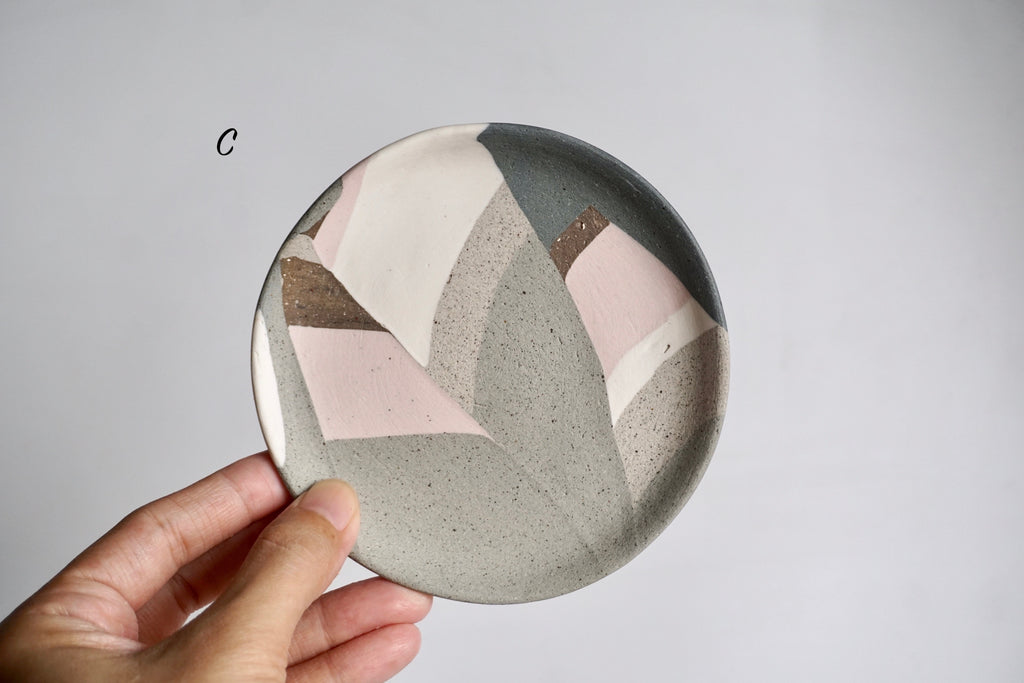 Handmade nerikomi dish Singapore - Eat & Sip Pottery