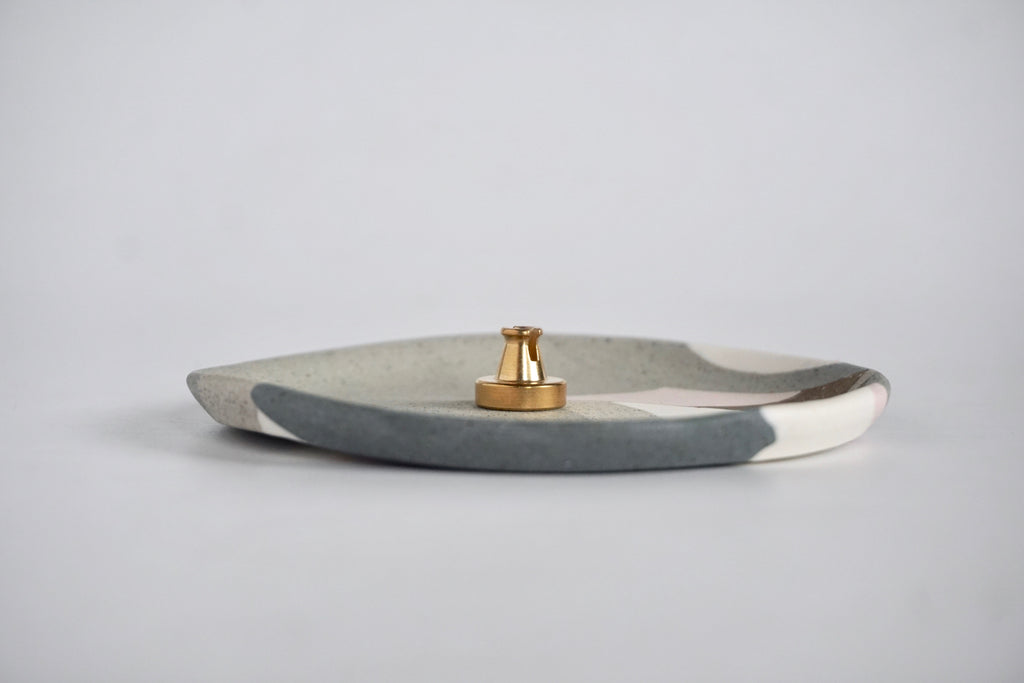 Handmade nerikomi dish Singapore - Eat & Sip Pottery