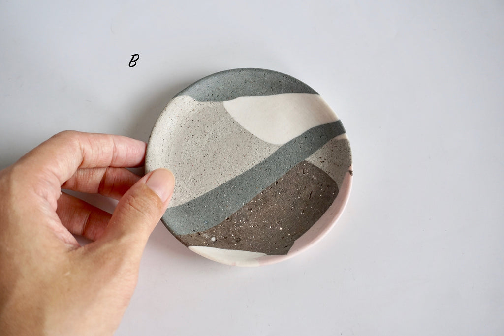 Handmade nerikomi dish Singapore - Eat & Sip Pottery