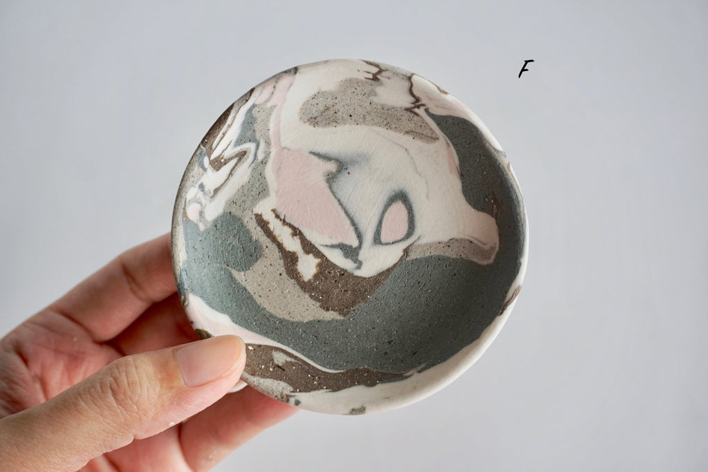 Handmade nerikomi dish Singapore - Eat & Sip Pottery