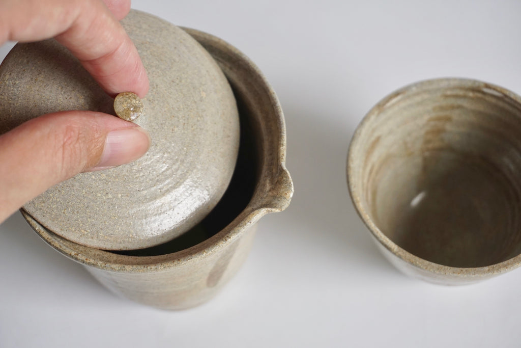 Handmade ceramic shiboridashi teapot Singapore - Eat & Sip pottery
