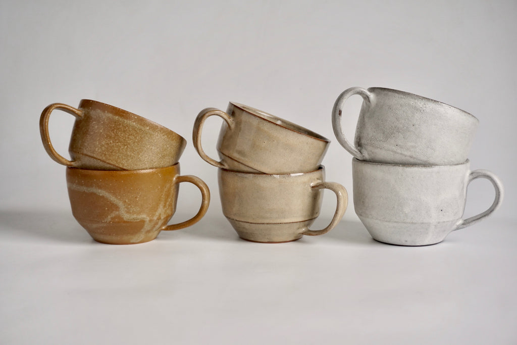 Handmade angled mug Embers Pottery Singapore