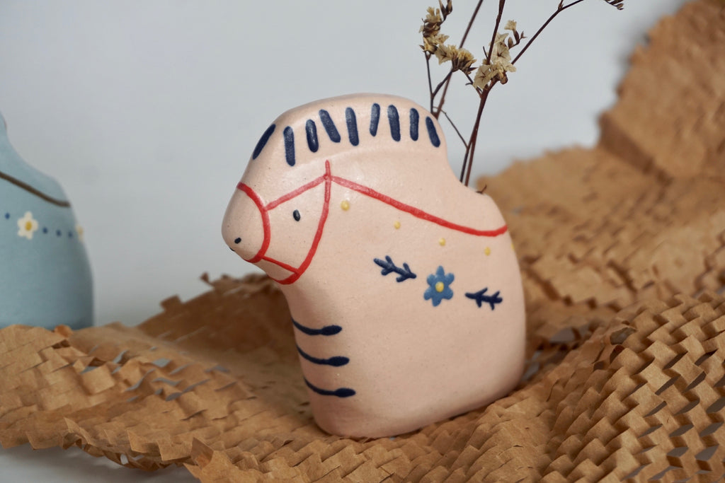 Figurine handmade vase home decor pottery Singapore