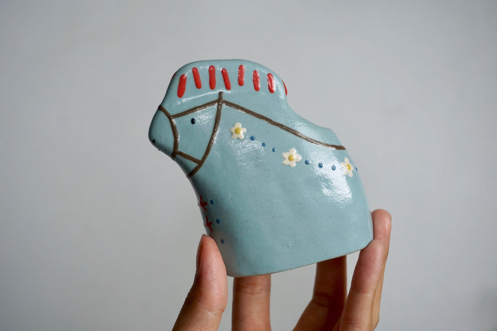 Figurine handmade vase home decor pottery Singapore