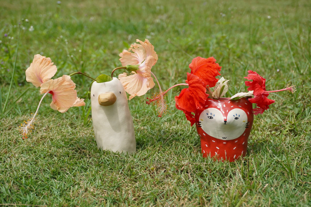 Figurine handmade vase home decor Ceramics Singapore