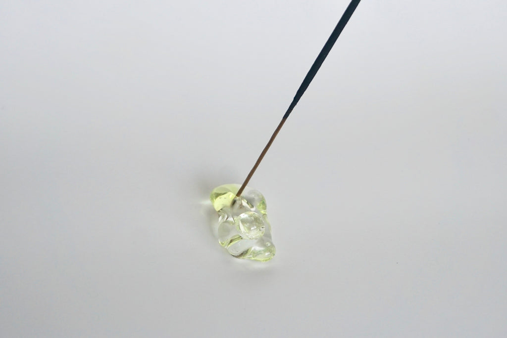 Handmade lamp worked glass incense holder Singapore