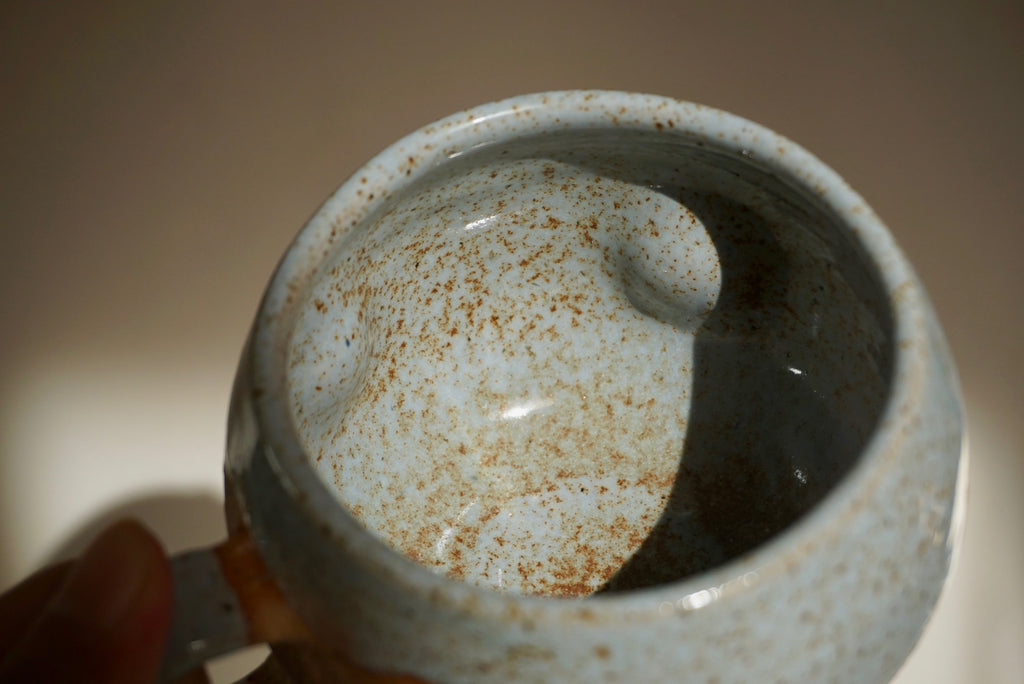 Handmade dimpled face ceramic mugs | Potek Ceramic Singapore