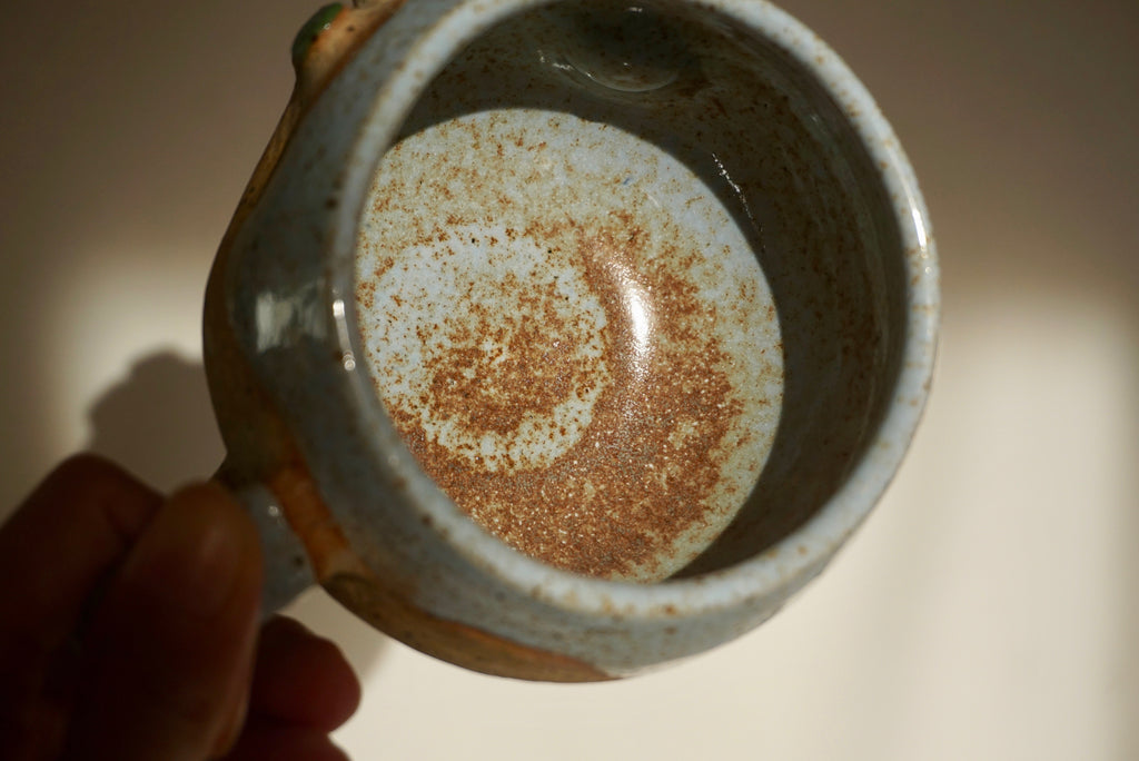 Handmade dimpled face ceramic mugs | Potek Ceramic Singapore