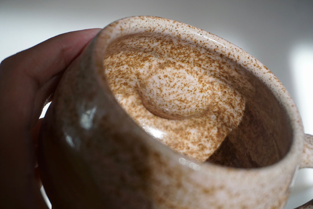 Handmade mushroom ceramic mugs | Potek Ceramic Singapore