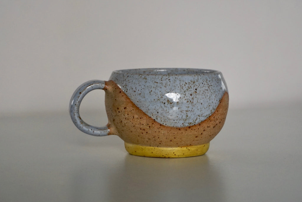 Handmade dimpled face ceramic mugs | Potek Ceramic Singapore