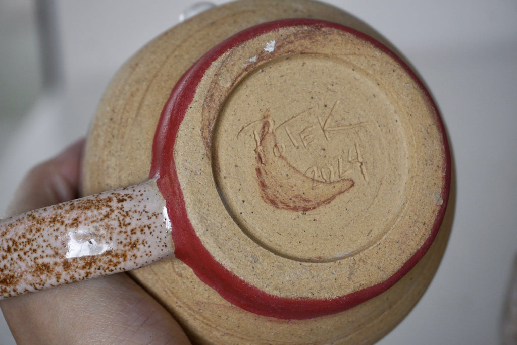 Handmade mushroom ceramic mugs | Potek Ceramic Singapore