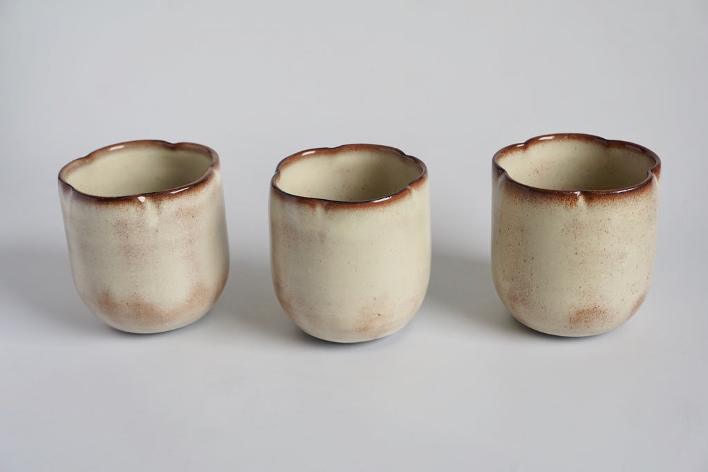 Handmade floret cup | Eat & Sip Pottery Singapore