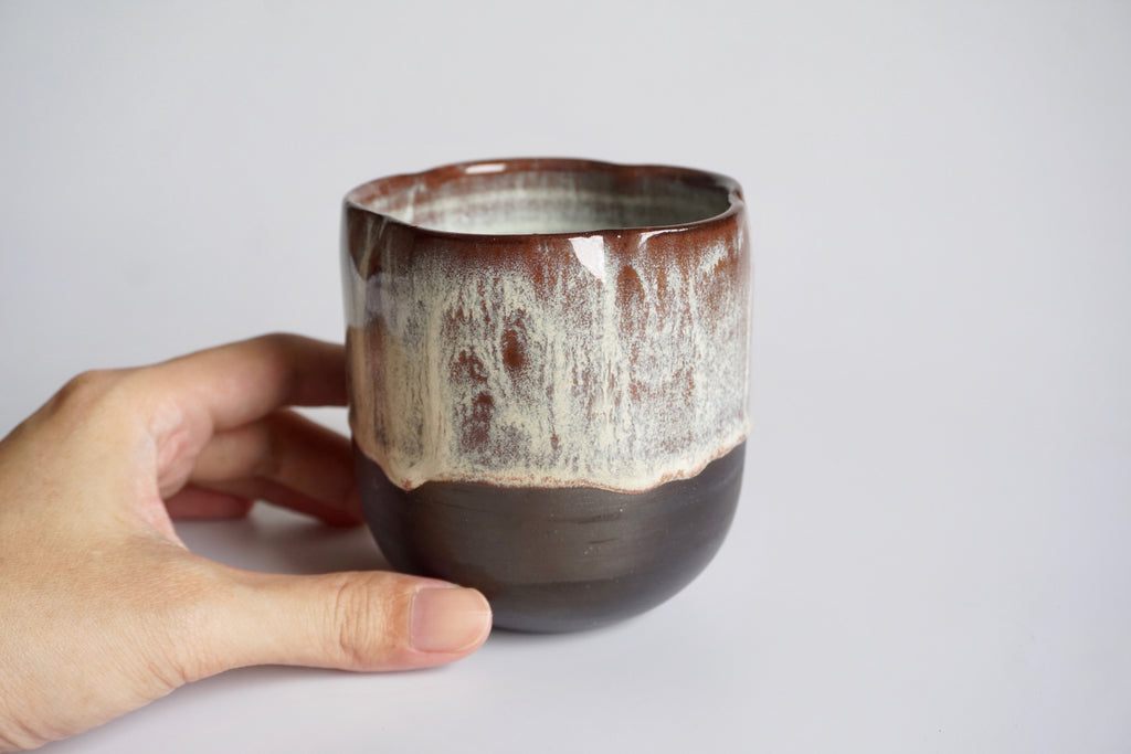 Handmade floret cup | Eat & Sip Pottery Singapore