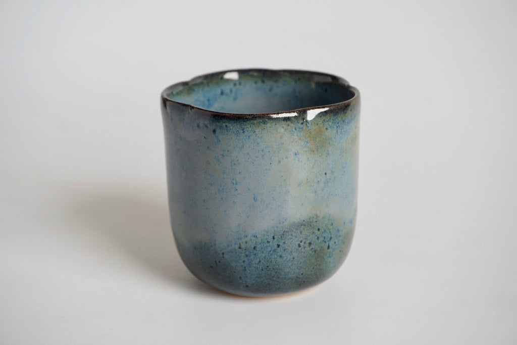 Handmade floret cup | Eat & Sip Pottery Singapore