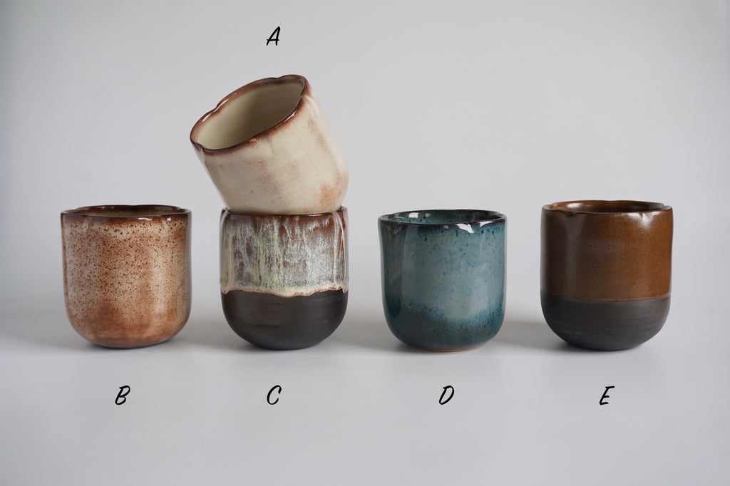 Handmade floret cup | Eat & Sip Pottery Singapore