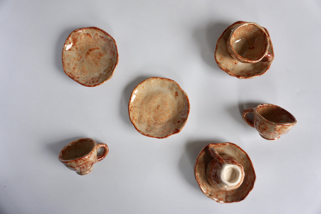 Handmade ceramic espresso set Singapore | Eat & Sip