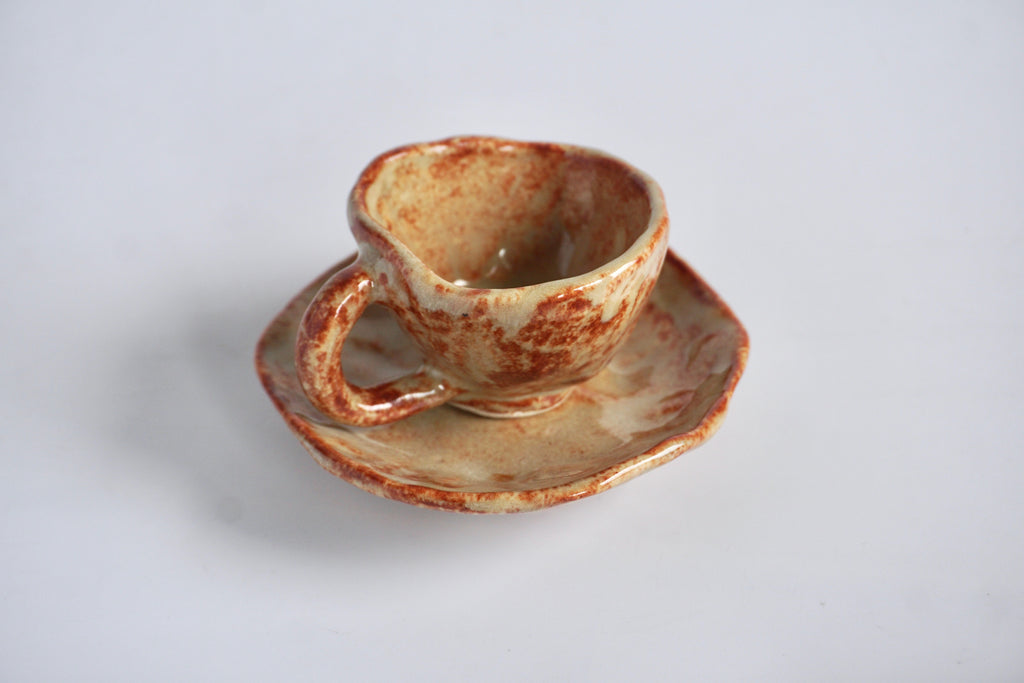 Handmade ceramic espresso set Singapore | Eat & Sip