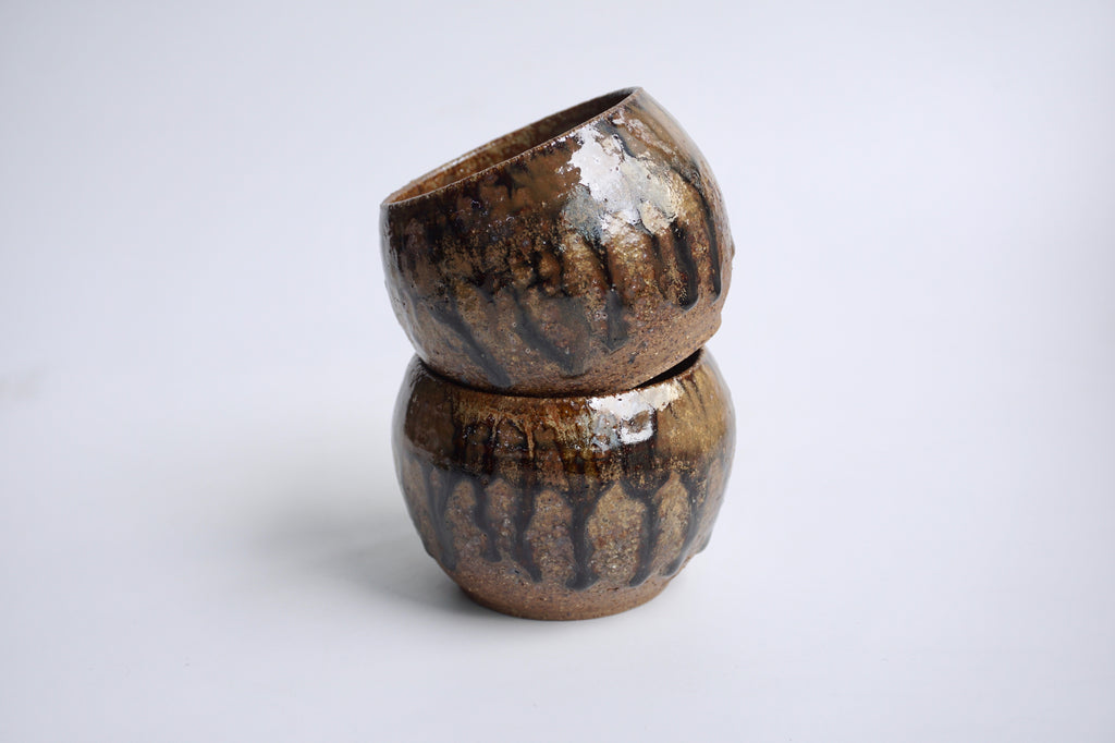 Handmade pottery bowl Clay Blossoms | Handcrafted tableware Singapore