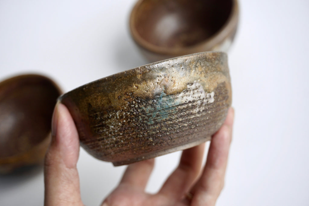 Handmade pottery bowl Clay Blossoms | Handcrafted tableware Singapore