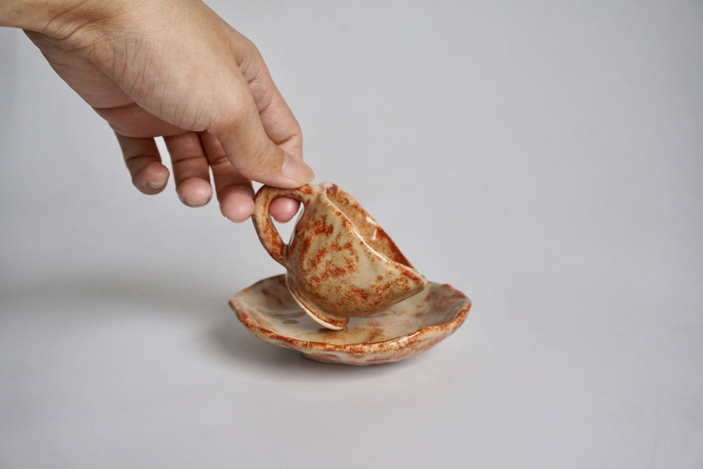 Handmade ceramic espresso set Singapore | Eat & Sip