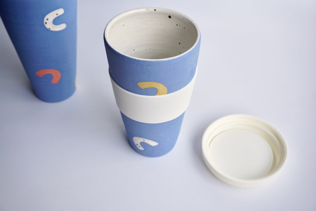 Handmade pottery Made RVA | Ceramic travel tumbler singapore