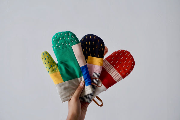 Hand stitched oven mitt | Cocon Masami Akatsuka | Eat & Sip