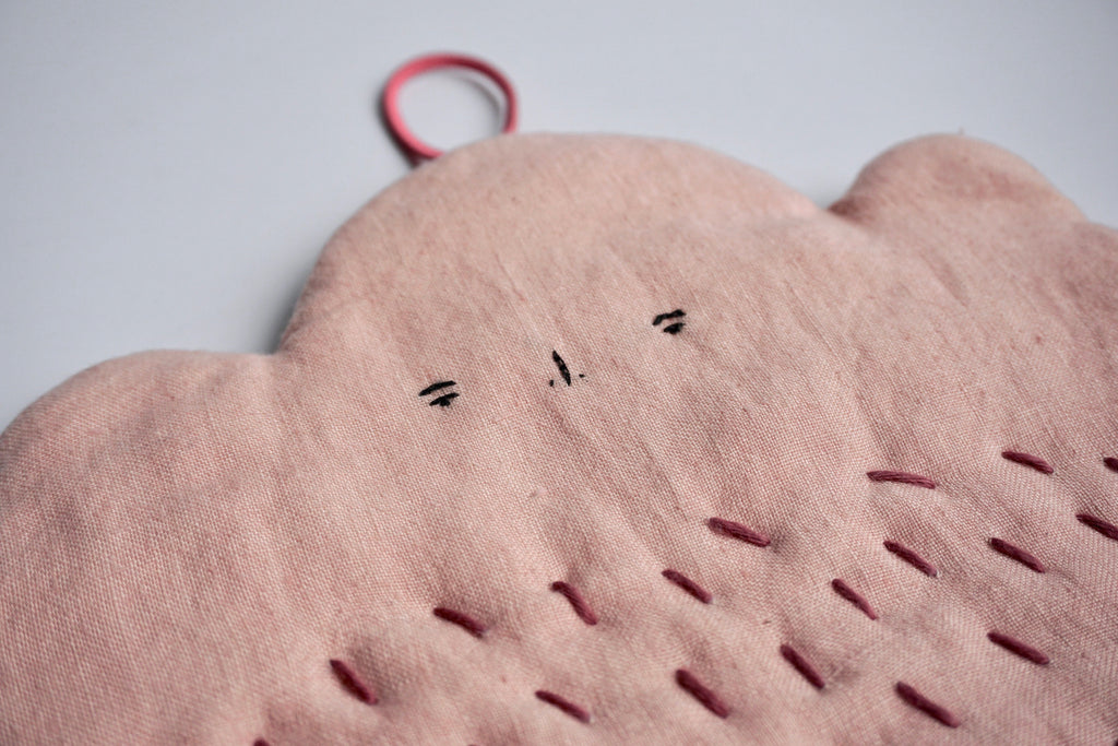 Hand stitched cloud hotpad Singapore | Unique housewarming gifts