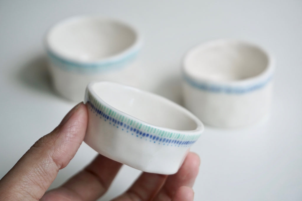 Handmade porcelain spice bowl Singapore | Eat & Sip