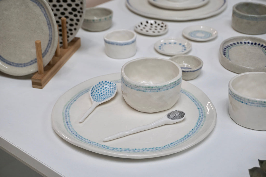 Handpinched porcelain spoon - Eat & Sip handmade ceramics