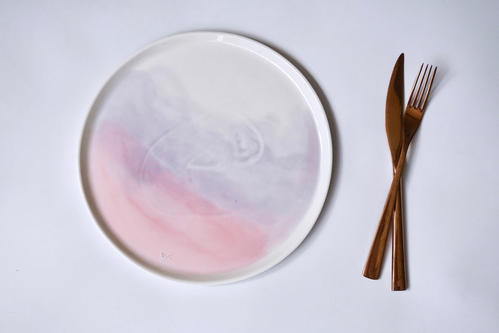 Handpainted watercolour ceramics in Singapore | handmade pottery