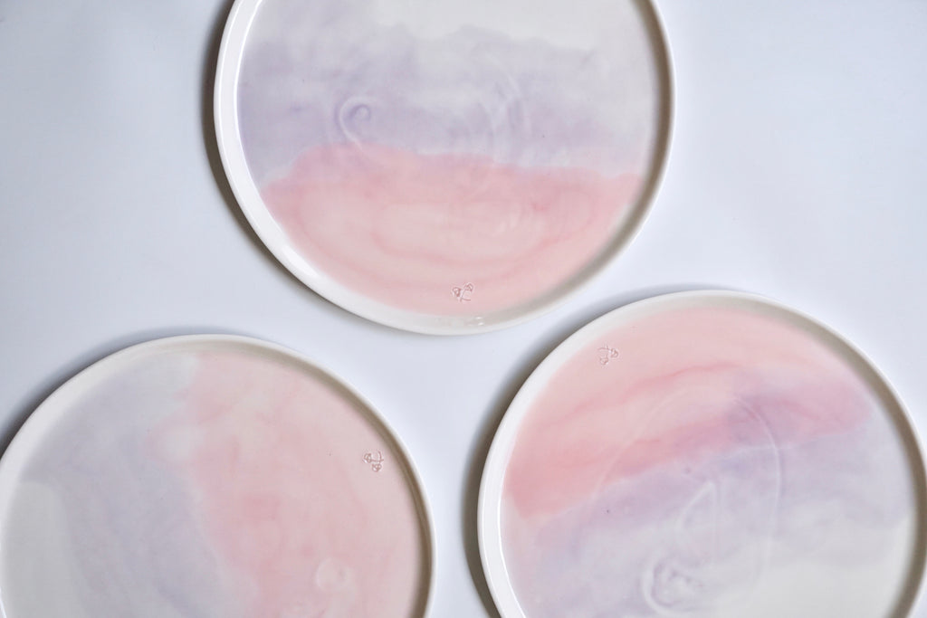 Handpainted watercolour ceramics in Singapore | handmade pottery
