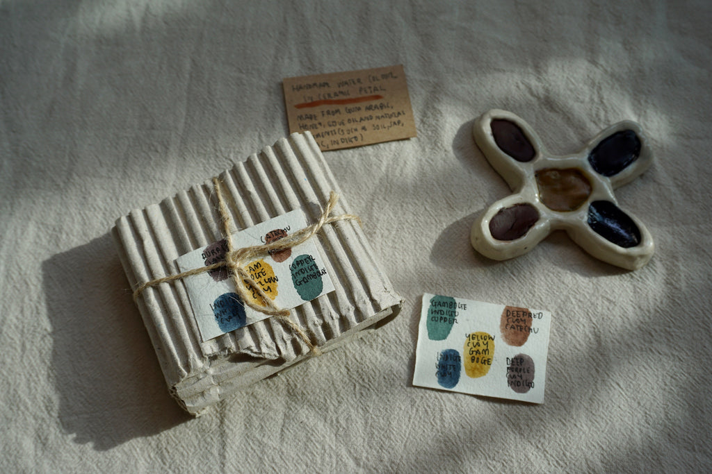 Handmade paint palette ceramics Singapore