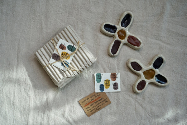 Handmade paint palette ceramics Singapore