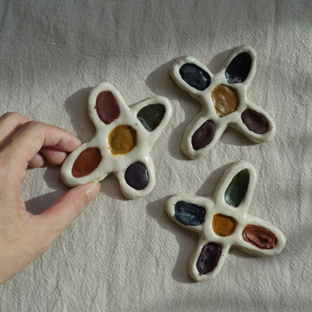 Handmade paint palette ceramics Singapore