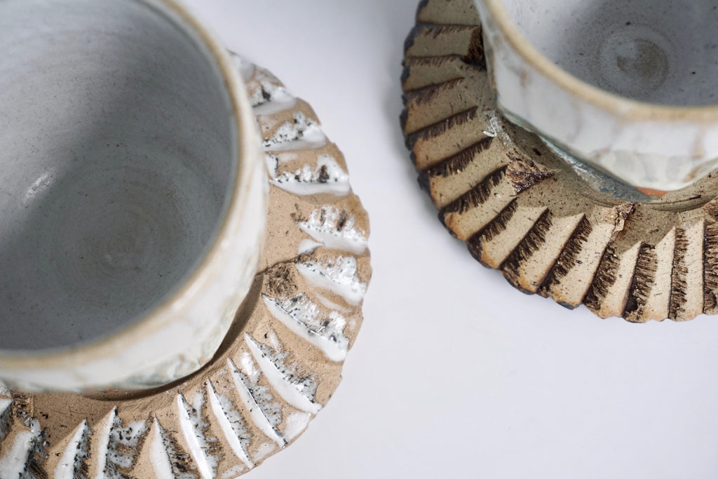 Handmade dish plate saucer | Unique tableware