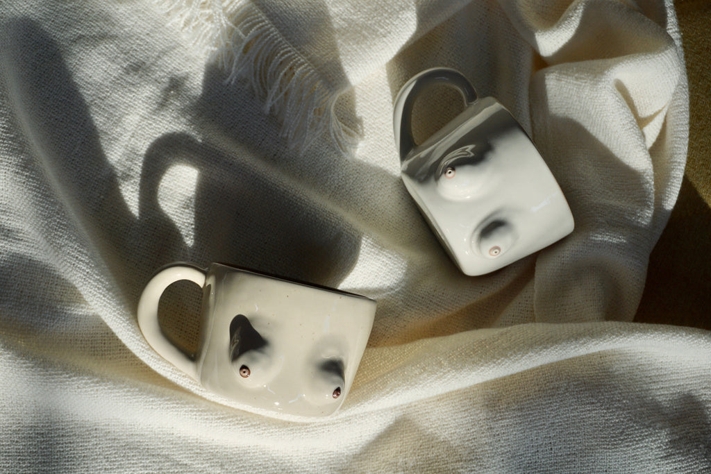 Handmade boobie mug by Pink Soy | Eat & Sip Ceramics Singapore