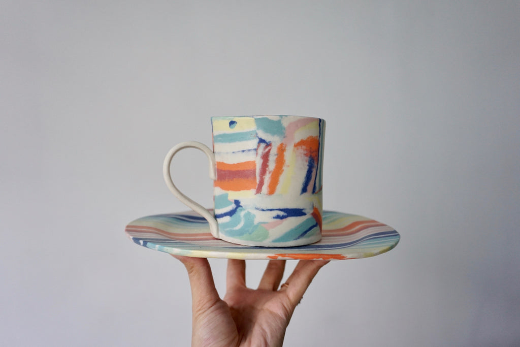 Handmade nerikomi pottery in Singapore | Eat & Sip tableware