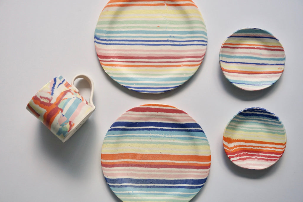 Handmade nerikomi pottery in Singapore | Eat & Sip tableware