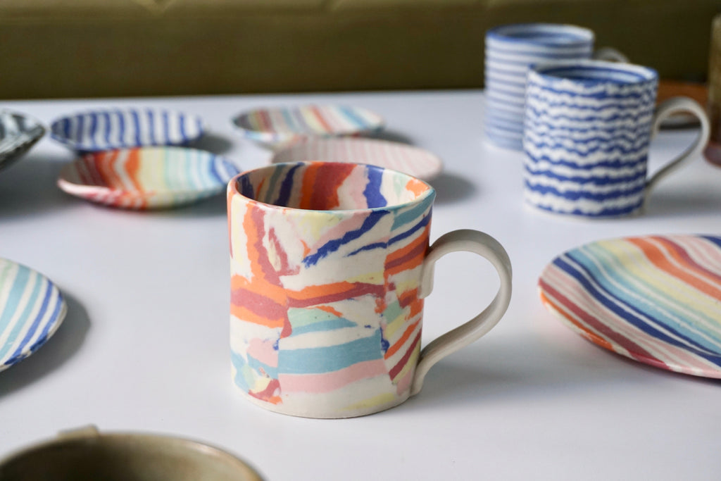 Handmade nerikomi pottery in Singapore | Eat & Sip tableware